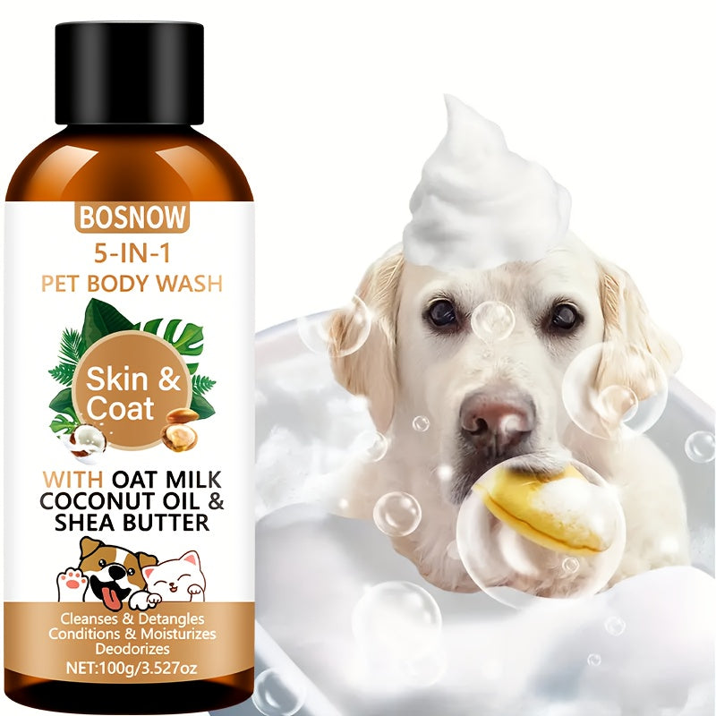 100G 5In1 Pet Shampoo Gentle Cleansing Refreshing And Fragrant Nourishes Pet Fur Making It Smoother And Shinier Easy to Comb And Maintains a Fluffy And Smooth Appearance for an Extended Period